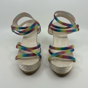Sparkle Rainbow Wedges, Size 11